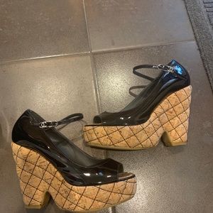 Chanel wedges